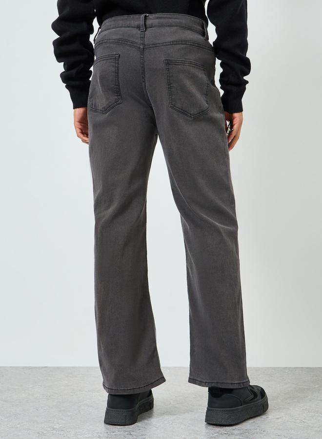 Styli Men Grey Loose Fit Jeans - Image 3